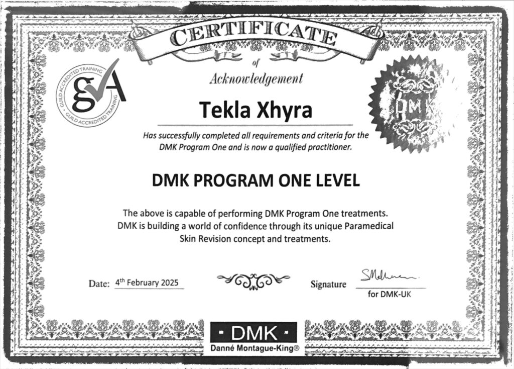 DMK Level 1 certificate