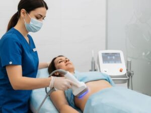 Patient receiving polynucleotide treatment