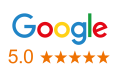 5 Star Ratings on Google